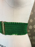 1950s Green Elastic Cinch Belt