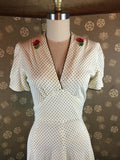 1970s Pindot Dress