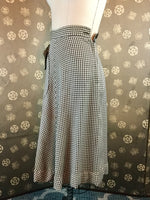 1940s Mini Check High Waisted Skirt