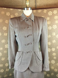1940s Slant Button Suit