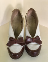 1940s Bow Topped Spectator Pumps