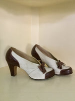 1940s Bow Topped Spectator Pumps