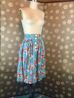 1940s Tropical Print Skirt