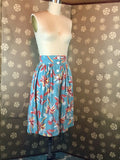 1940s Tropical Print Skirt