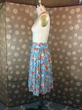 1940s Tropical Print Skirt