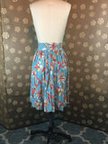 1940s Tropical Print Skirt