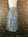 1940s Tropical Print Skirt