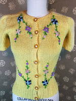 1940s Embroidered Sweater