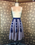 1950s Gingham Skirt with Bows