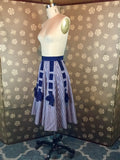 1950s Gingham Skirt with Bows