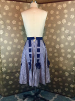 1950s Gingham Skirt with Bows