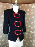 1940s Felt Applique Top by Daryl