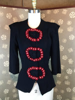 1940s Felt Applique Top by Daryl