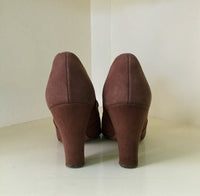 1940s Fawn Suede Pumps