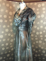 Edwardian Silk Pigeon Bust Dress