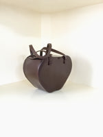 1950s Heart-Shaped Leather Box Purse by Rosenfeld