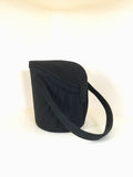 1940s Black Felt Bucket Purse