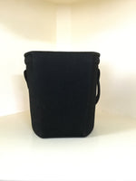 1940s Black Felt Bucket Purse