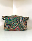 1940s Paisley Pleated Box Purse