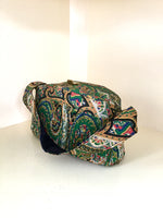 1940s Paisley Pleated Box Purse