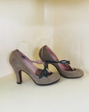 1950s Grey Suede Pumps