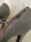 1950s Grey Suede Pumps