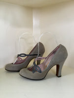 1950s Grey Suede Pumps