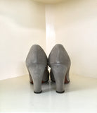 1950s Grey Suede Pumps