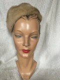 1950s Blonde Mink Pillbox