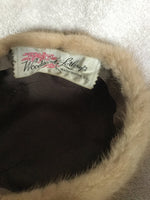 1950s Blonde Mink Pillbox