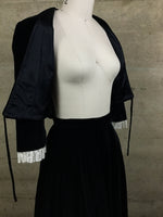 1940s Velvet Skirt and Bolero Set