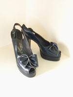 1940s Navy Peeptoe Platforms