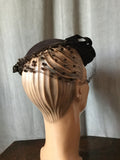 1940s Dotted Veiled Hat / Topper