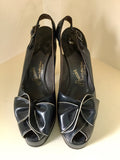 1940s Navy Peeptoe Platforms