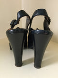 1940s Navy Peeptoe Platforms