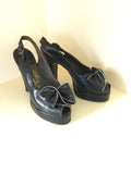 1940s Navy Peeptoe Platforms