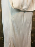 1930s Bias White Evening Gown