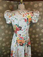 1930s Cotton Floral Gown