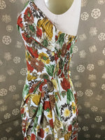 1950s "Tiki" Label Sarong Halter Dress