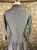 1950s Polka Dot Bow Neck Dress