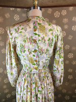 1940s Novelty Print Dress