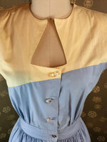 1940s Colorblock Dress by "Jolyn"