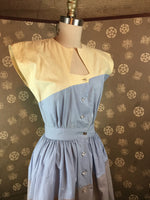 1940s Colorblock Dress by "Jolyn"