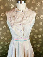 1950s Juniors Pastel Ric Rac Dress Set